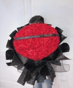 Bó hoa sáp cao cấp TF001 màu đỏ