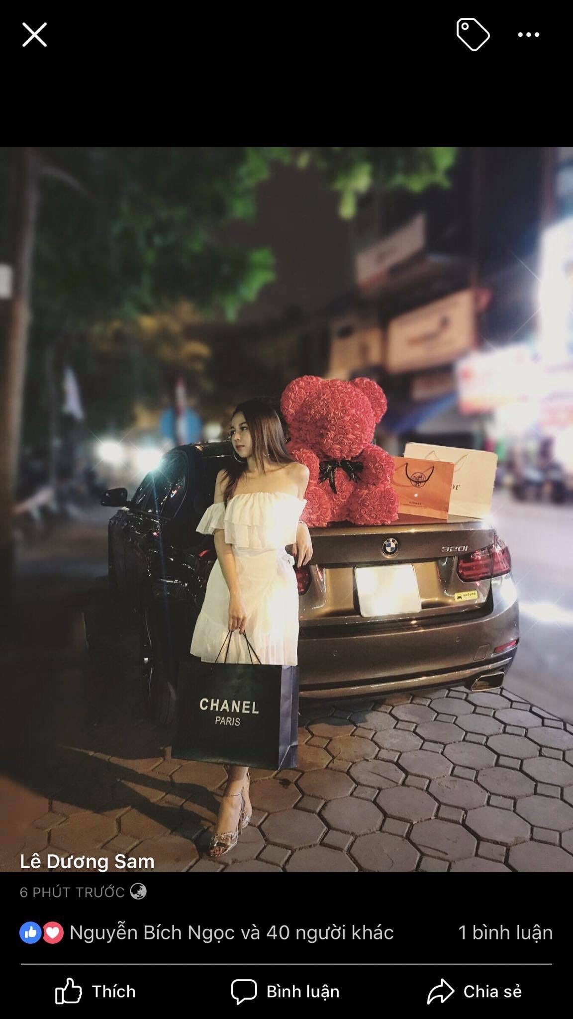 Gấu hoa hồng xốp