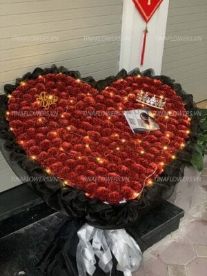 Hoa nhũ trái tim 200 bông