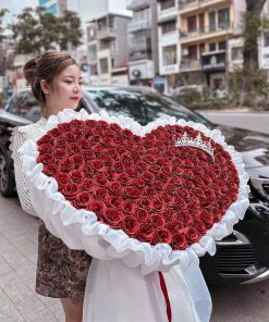 TIM VOAN TRẮNG  NHŨ 99 BÔNG CAO CẤP
