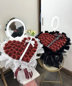 Tim nhũ voan ngọc giấy gấm