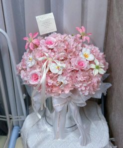 hộp tú cầu mix hoa