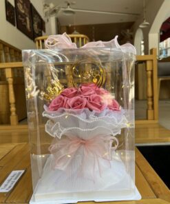 Hộp hoa sáp mika sáp + nhũ