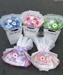 Bó hoa mix sắc màu