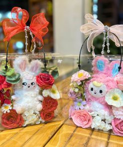 Hộp hoa gấu xinh xinh