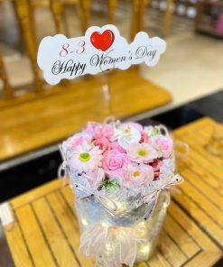 Bó hoa hồng tròn mix 2025