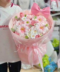 Hoa mix TINA SIZE TO( kèm nơ + tag 20/10)