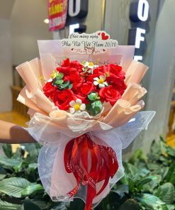 Bó hoa ecuado đỏ thơm cao cấp