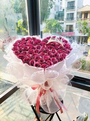 Trái tim hồng giấy gấm