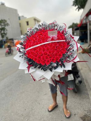 Bó hoa vũ nữ mix giấy bạc 2026