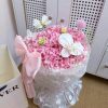 Tú cầu mix hoa lan ren nơ