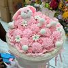 Bó hoa vũ nữ mix hoa phăng + gấu